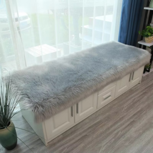 Luxury Faux Sheepskin Carpet Modern Living Room Home Decor Imitation Wool Mat Balcony Window Cushion Kids Bedroom Rug White Gray - Image 6