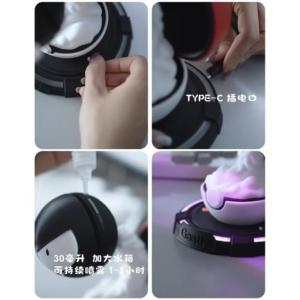 Smoking Night Light For Gengar Cute Anime Gaming Room Smoke Light Bedroom LED PC Table Decoration Christmas Children's Toy Gift - Image 3