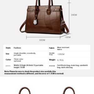 New Arrival Luxury Large Handbags Women Bags PU Shoulder Crossbody Bags for Women Casual Commute Tote bags Ladies Hand Bags Gift - Image 3