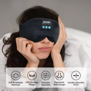 Sleeping Mask With Bluetooth 5.3 Headphones For Sleeping Sleep Shade For Women Men Fone De Ouvido Bluetooth Wireless Eye Mak - Image 2