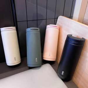 New 304 Stainless Steel Drink Straight Thermos Bottle For Adult Girls Portable Outdoor Travel Vacuum Insulated Coffee Cup 400 ML - Image 6