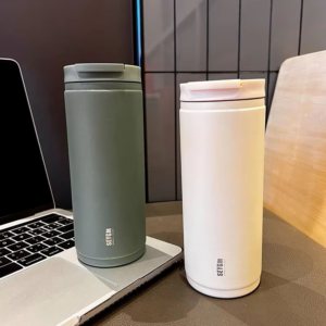 New 304 Stainless Steel Drink Straight Thermos Bottle For Adult Girls Portable Outdoor Travel Vacuum Insulated Coffee Cup 400 ML - Image 2