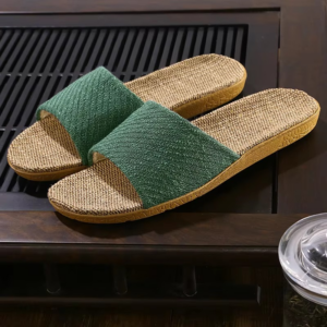 New Home Couple Slippers Cotton Linen Slippers Anti-slip Men and Women's Thick Soles In Summer - Image 4