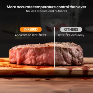 INKBIRD WiFi Sous Vide Machine ISV-101W 1000W Sous Vide Cooker 3D Water Circulation Heating with App Preset Menus For Cooking - Image 7