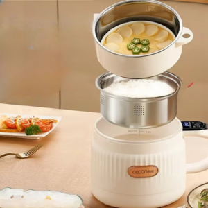 MultiFunction Electric Cooking Pot, Compact Steamer and Ramen Cooker for Dorm Use, Quick Heat Pot, Efficient Cookware - Image 5