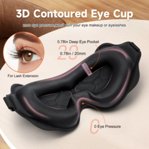 3D Sleeping Mask 100% Blockout Light Sleep Mask for Eye Soft Eye Mask for Travel Eyeshade Night Breathable Blindfold Slaapmasker - Image 4