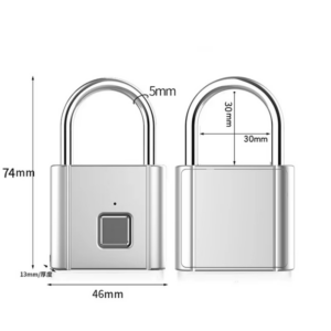 Smart Fingerprint Padlock Waterproof Biometric Fingerprint Keyless Door Lock USB Rechargeable Security Padlock for House Unlock - Image 5
