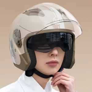 Motorcycle Open Face Helmet For Men Women 3/4 Half Helmet Warming With Sun Visor Quick Release Buckle Safety Riding Equipment - Image 7