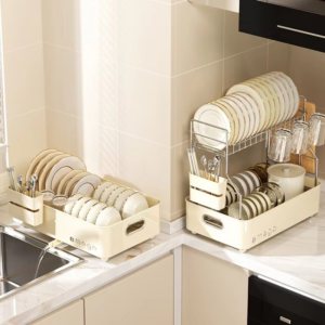 Kitchen Drain Rack Sink Drain Shelf Household Tableware Rack Storage Box Tableware Storage Rack - Image 5
