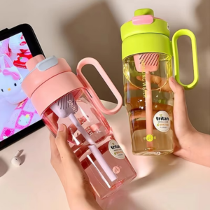 850ml Large Gym Water Bottle Sport Tumbler With Tea Infuser Handle Straw Tritan Ice Coffee Juice Tea Drinking Bottle BPA Free - Image 5