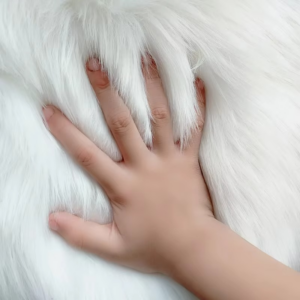 Luxury Faux Sheepskin Carpet Modern Living Room Home Decor Imitation Wool Mat Balcony Window Cushion Kids Bedroom Rug White Gray - Image 3