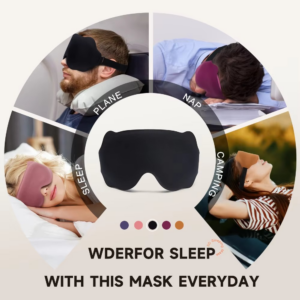 3D Sleeping Mask 100% Blockout Light Sleep Mask for Eye Soft Eye Mask for Travel Eyeshade Night Breathable Blindfold Slaapmasker - Image 2