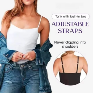 Cami Bra – Women's Camisole With Built In Padded Bra Vest Dropshipping As Seen on Tiktok Pink Top For Women Pajamas Home Wear - Image 6