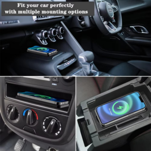Car Wireless Charger for Iphone 16 15 15 Pro Max 14 13 12 X Samsung S24 S23 Wireless Car Charger Silicone Pad Stand Fast Charger - Image 2