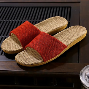 New Home Couple Slippers Cotton Linen Slippers Anti-slip Men and Women's Thick Soles In Summer - Image 5