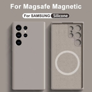 Liquid Silicone Case For Magsafe For Samsung Galaxy S24 S22 S21 S23 S25 Ultra Plus Fe Wireless Charge Magnetic Shockproof Cover - Image 7