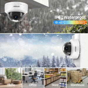 8MP 4K IP Camera POE Outdoor H.265 Onvif Metal Indoor Dome CCTV Night Vision 4MP Video Surveillance Camera - Image 5