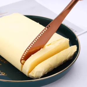 1pc Stainless Steel Butter Knife Tableware Cheese With Holes Spread Cream Knife Bread Jam Knife Cheese Cutter - Image 3