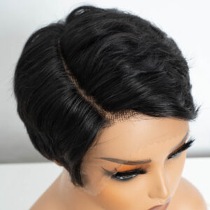 Lekker Short Pixie Cut 13X1 Part Lace Front 100% Human Hair Wig For Women Ready to Wear Brazilian Remy Hair Colored Straight Wig - Image 4
