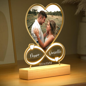 Personalized Anniversary Women Men Couples Gifts Custom Photo Love Frame Acrylic Plaque Valentine's Day Giftware for Him Her - Image 2