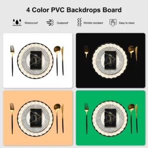 Puluz 40cm Professional Photography Lightbox 72W LED Photo Studio Shooting Tent Soft Box Kit,Photo Studio Box 4 Color Backdrops - Image 6