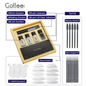 Gollee New Original Eyelash Lifting Perm Retention 4-6 Weeks Lash Lift Set For Lash Curler Eyelash Perm Kit Treatment Makeup Set - Image 2