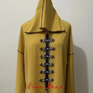 Ramadan Eid Abaya Dubai Hand Made Diamond Beading Muslim Dress Islam Abayas Women Vestidos Robe Longue Vetement Femme Musulman - Image 6