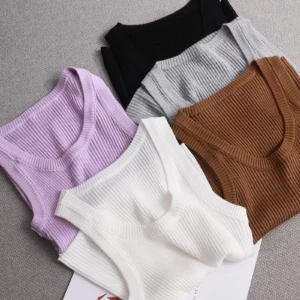 pure color skinny tanks O-Neck Summer Sleeveless Sexy Bodysuit Women 2023 Off Shoulder Body Tops Street - Image 6