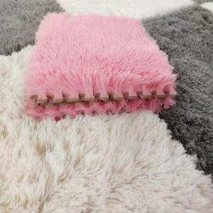 Long Plush Carpet for Bedroom Foam Floor Mat Stitching Room Floor Sponge 60/30cm DIY Puzzle Mat Long Hair Shaggy Carpet Area Rug - Image 2