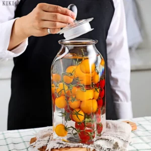 Love Storage Jar Transparent Glass Food Sealed Cans Candy Snack Box Household Fruit Coffee Bean Miscellaneous Grains Sealed Can - Image 4