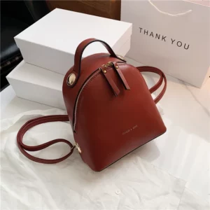 Small Schoolbag Women's Backpack 2020 Luxury Brand Designed Solid Female Rucksack Back Shoulder Bag Mochila Bags Wholesale - Image 5