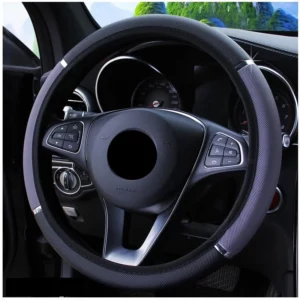 Anti Slip Auto Decoration PU Leather Steering Covers Car-styling Universal Car Steering Wheel Cover 37-38cm Diameter - Image 3