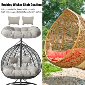 Garden Hanging Hammock Chair Cushion Swing Seat Cushion For Swing Chairs Recliner Garden Chair Lounge Chair Rocking Chair - Image 4