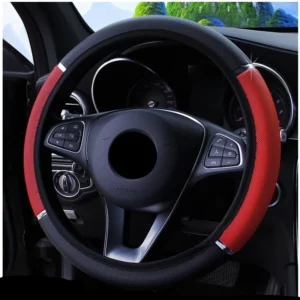 Anti Slip Auto Decoration PU Leather Steering Covers Car-styling Universal Car Steering Wheel Cover 37-38cm Diameter - Image 2