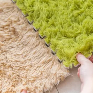 Long Plush Carpet for Bedroom Foam Floor Mat Stitching Room Floor Sponge 60/30cm DIY Puzzle Mat Long Hair Shaggy Carpet Area Rug - Image 6