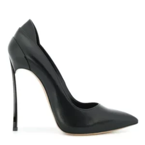 Fashion Patchwork Leather Blade Heels Pumps Woman Pointed Toe Mixed Colors Metal High Heels Slip On Wedding Dress Shoes - Image 3