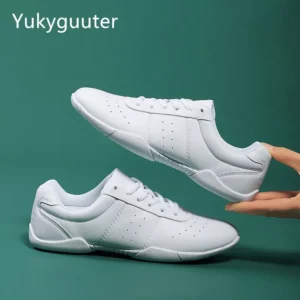 Kids' Sneakers Children's Competitive Aerobics Shoes Soft Bottom Fitness Sports Shoes Jazz Modern Square Girls Boys Dance Shoes - Image 1