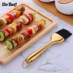 1 Pcs Oil Brushes Stainless Steel Silicone Kitchen BBQ Grilling Baking Cooking Brushes Barbecue Cooking Tools - Image 5