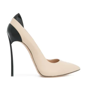 Fashion Patchwork Leather Blade Heels Pumps Woman Pointed Toe Mixed Colors Metal High Heels Slip On Wedding Dress Shoes - Image 5