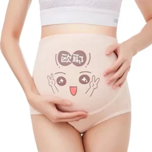 Cotton Pregnancy Panties Intimates Maternity Bandage Adjustable Belly Cartoon Solid Color Underwear Clothing For Pregnant Women - Image 4