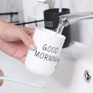 Portable Couple Toothbrush Washing Mouth Cups Plastic Home Hotel Tooth Brush Holder Bathroom Accessories Mouthwash Storage Cups - Image 4