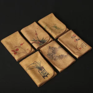 Painted Tea Towel Absorbent Rag Thickened Table Cleaning Tea Cloth Cotton Household Kitchen Cleaning Cloth Dish Cleaning Towels - Image 2