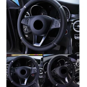 Anti Slip Auto Decoration PU Leather Steering Covers Car-styling Universal Car Steering Wheel Cover 37-38cm Diameter - Image 4