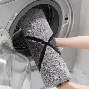 Super Soft Absorbent Fiber Bath Mat Thickened Tufted Bathroom Carpet Non-slip Wear-resistant Bathroom Floor Mat Bath Rug Doormat - Image 6