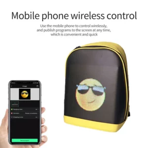 Remote Control the signals turn function for bycicle Smart Led Mesh Pix Backpack LED Display Advertising Light Outdoor Climb bag - Image 2