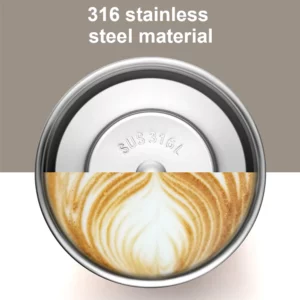 500ML High Quality Travel Coffee Mug With Straw 316 Stainless Steel Thermos Cup Vacuum Flask Mocha Coffee Cups For Car Travel - Image 6