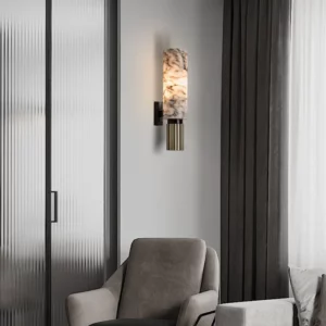 Modern Luxury Natural Marble Wall Lamp Living Room Bedside Bedroom Decoration LED Light Fixtures Vintage Sconce Home-appliance - Image 6