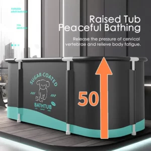 Large Capacity Bathroom Bathtub Portable Collapsible Bath Bucket Winter Shower Bathing Artifact Thicken Multiple Layer accessory - Image 2