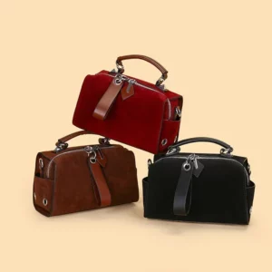 Women‘s Bag Quality Faux Suede Shoulder Bag Solid Double Zipper Fashion Messenger Bag 2025 Hot Sale Bags for Women Bolsa Mujer - Image 6