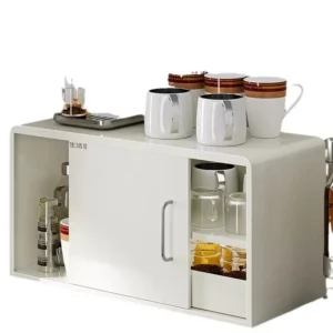 Multi-layer Salt Sauce Vinegar Bottle Counter Storage Cabinet Multi-functional Home Mug Holder Dust-proof Kitchen Seasoning Rack - Image 6